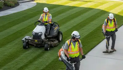 Tree care crew serving Easton, PA with professional lawn and yard maintenance services