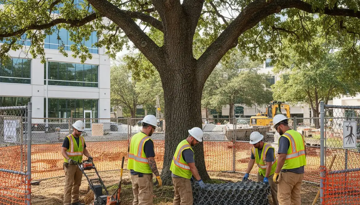 Root protection services in Easton, PA to reduce soil compaction and protect tree stability