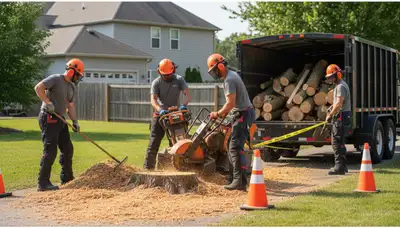 Stump removal service in Easton, PA for residential and commercial tree care projects