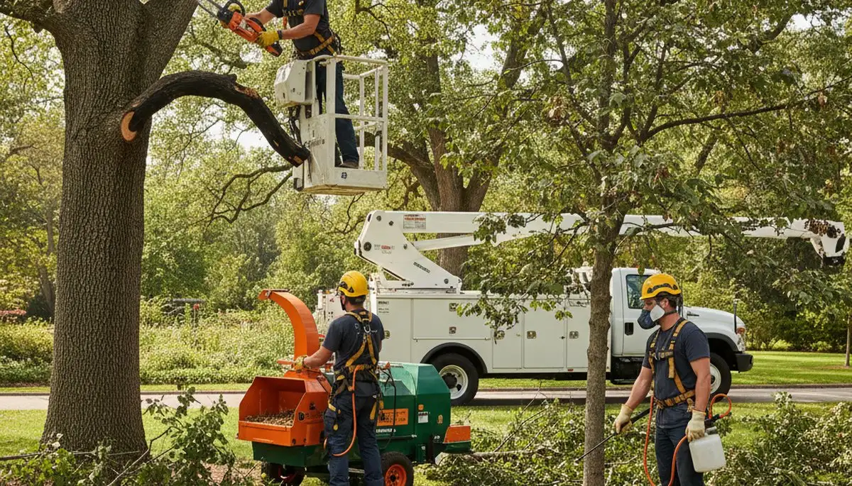Arbor Tree Care inspecting tree disease in Easton, PA for treatment recommendations