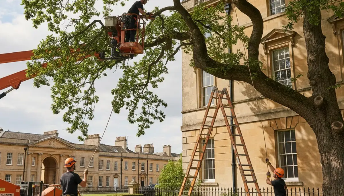 Tree service team in Easton, PA providing professional tree removal and trimming services