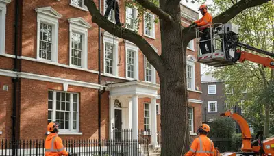 Tree service crew in Easton, PA providing professional tree care and removal services