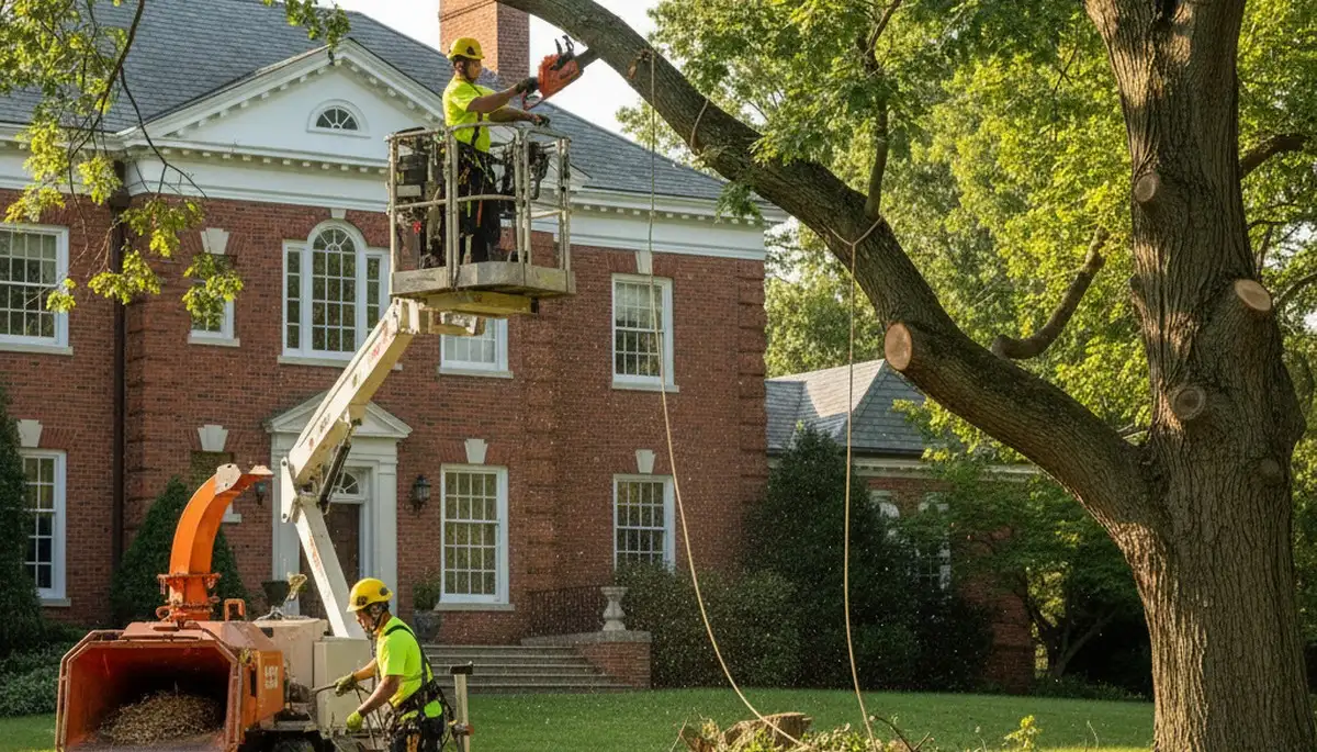 Tree service team in Easton, PA providing professional tree trimming and removal services