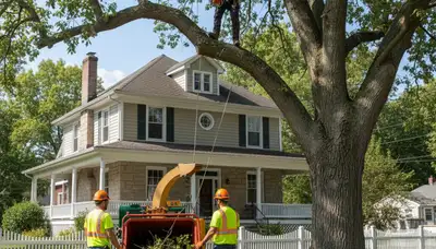 Tree service crew in Easton, PA providing professional tree care and removal services