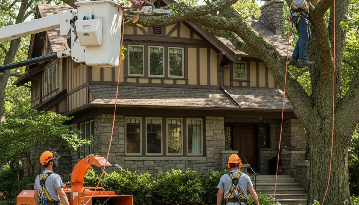 Tree service crew in Easton, PA providing professional tree trimming and removal services