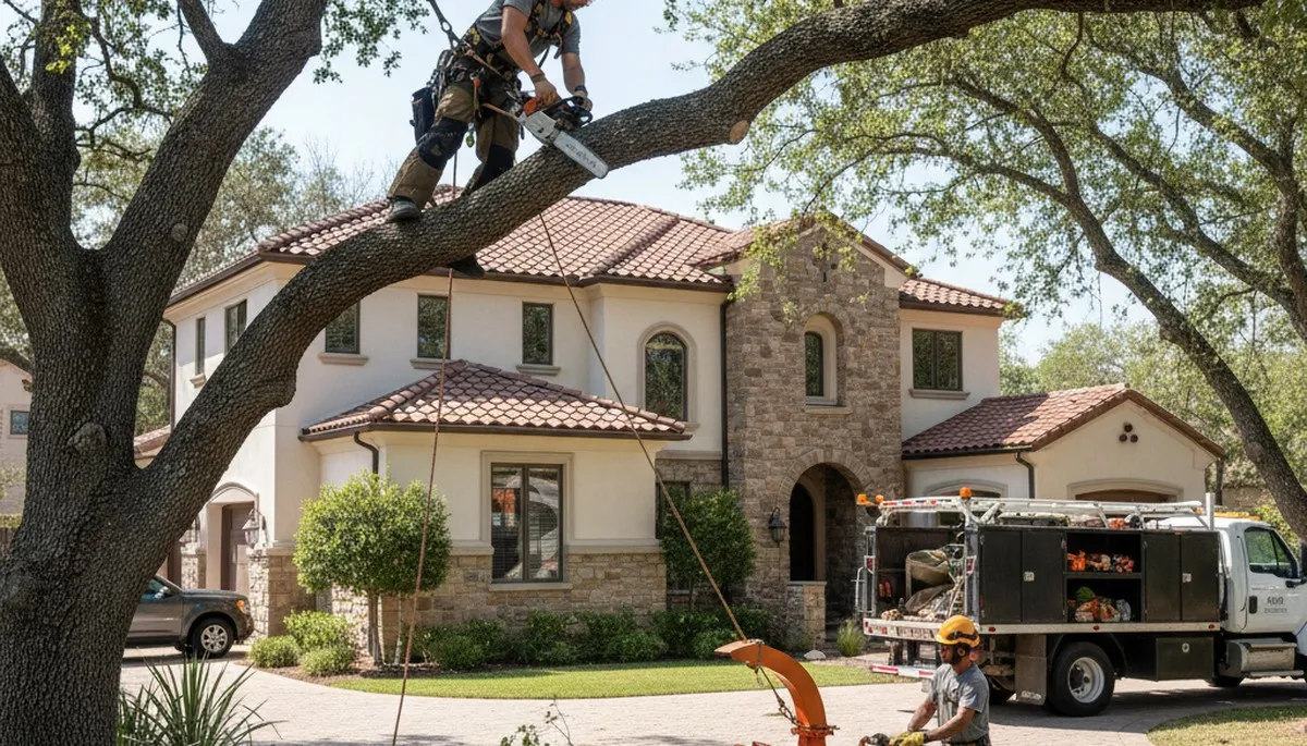 Tree service team in Easton, PA providing professional tree removal and trimming services