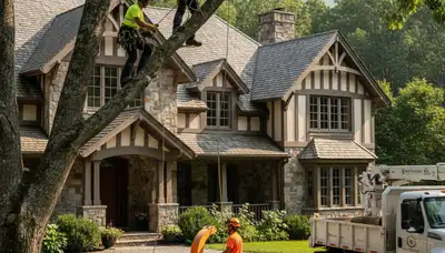 Tree service crew in Easton, PA providing professional tree care and removal services