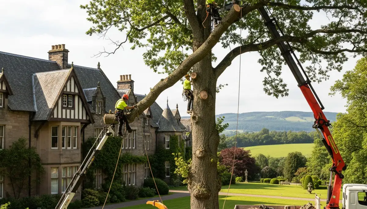 Tree service crew in Easton, PA providing professional tree care and removal services