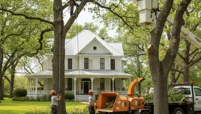 Tree service team in Easton, PA providing professional tree care and removal services