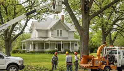 Tree service crew in Easton, PA providing professional tree trimming and removal services