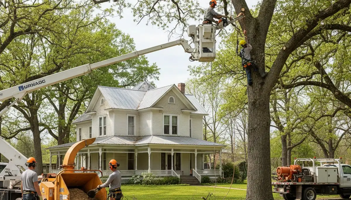 Tree service crew in Easton, PA providing professional tree trimming and removal services