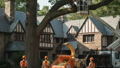 Tree service team in Easton, PA providing professional tree trimming and removal services