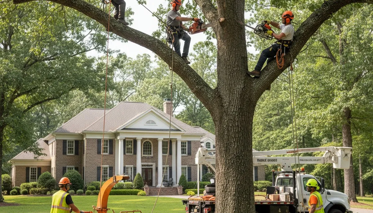 Tree service crew in Easton, PA providing professional tree care and removal services
